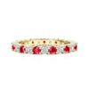 ruby and diamond gold eternity band