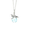 aquamarine dragonfly pendant necklace