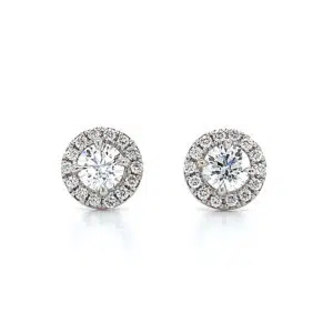 halo stud earrings