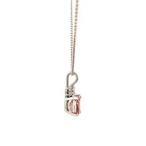 pink sapphire pendant necklace