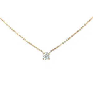 yellow gold diamond necklace 2