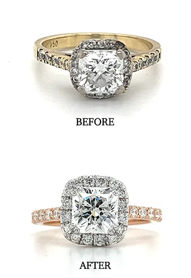 jewellery remodelling before and after