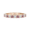 rose gold pink diamond eternity band