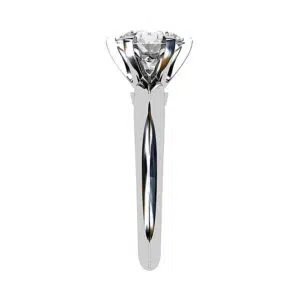 1.3Ct Round Diamond Solitaire Ring side view 3