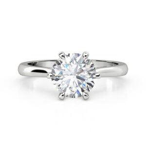 6 Claw Solitaire 1ct Diamond Ring front