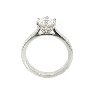 6 claw diamond ring setting view