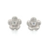 Diamond Flower Studs