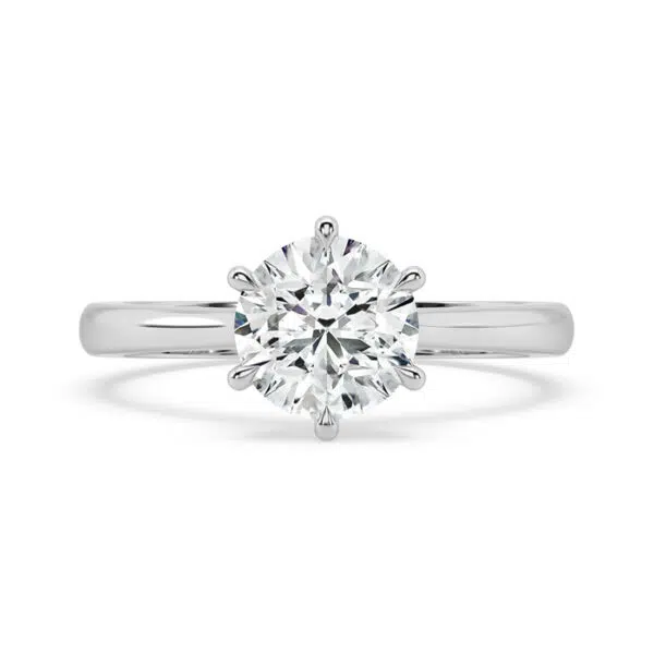 Swing Design Solitaire 90 pt Diamond Ring front