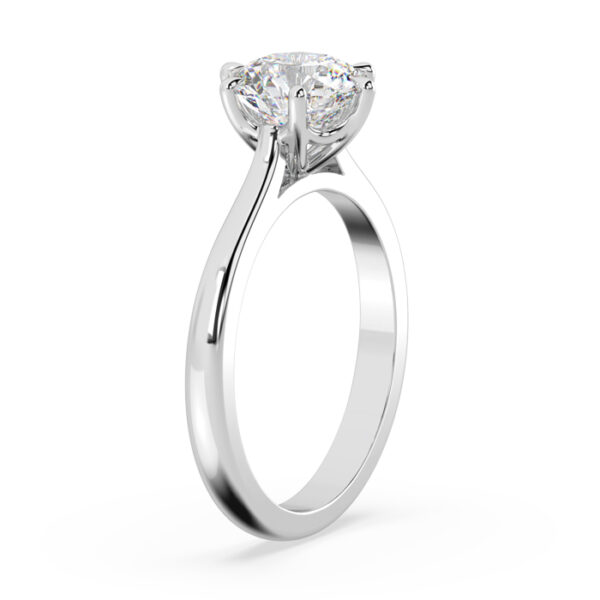 Swing Design Solitaire 90 pt Diamond Ring pv