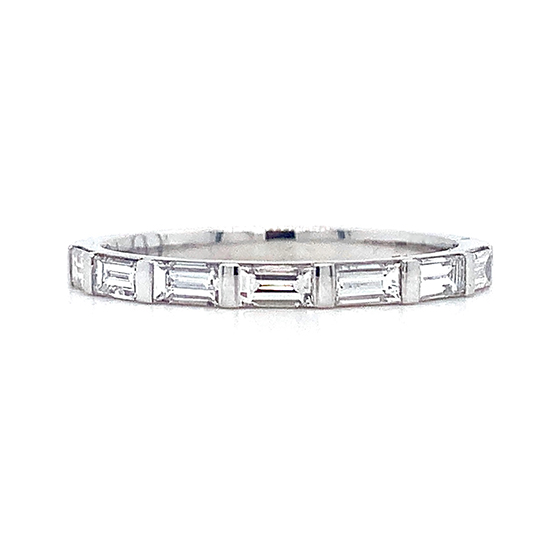 baguette diamond wedding band lgbtq