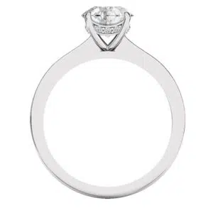 channel set diamond band solitaire ring with hidden halo 4