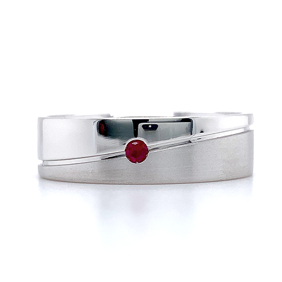 ruby wedding ring mens