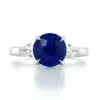 sapphire 3 stone pear