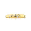 yellow gold spaced diamond ring