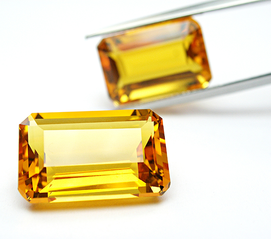 emerald cut yellow diamonds