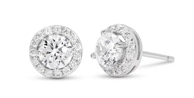 halo diamond earrings 1