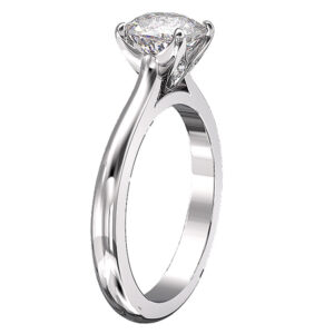 soliataire cushion cut diamond with hidden diamond feature 1