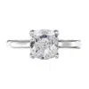 soliataire cushion cut diamond with hidden diamond feature