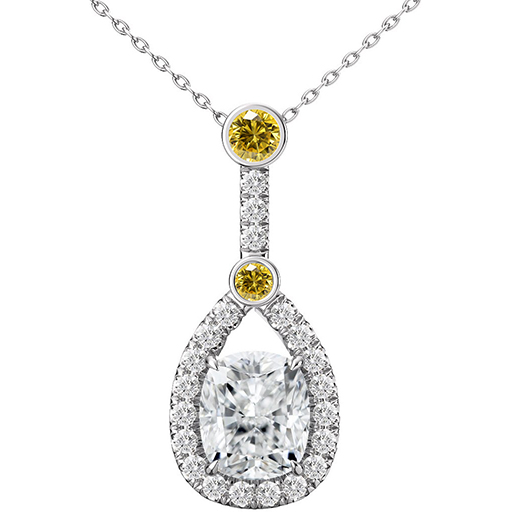 yellow diamond necklace