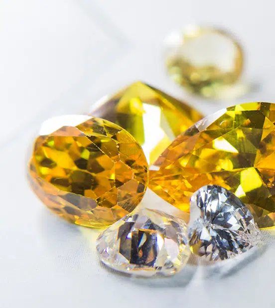 yellow diamond stones