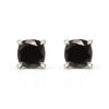 black diamond stud earrings 1 carat