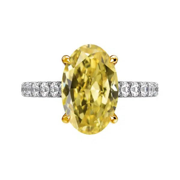 yellow diamond solitaire engagement ring 1