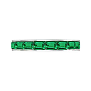 baguette emerald eternity ring