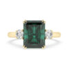 emerald cut emerald gemstone engagment ring