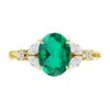 emerald vintage style engagement ring2