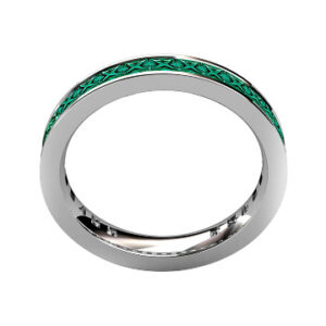 princess cut emerald eternity band3