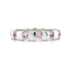 pink sapphire modern dress band