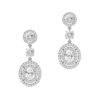 double halo diamond drop earrings