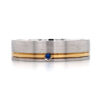 mens wedding ring with sapphire