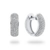 pave set huggie earrings