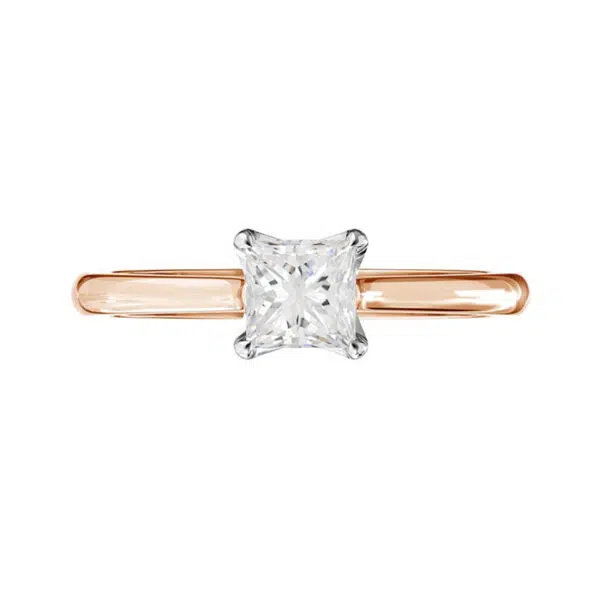 solitaire princess rose gold copy