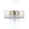 two tone mens wedding ring web