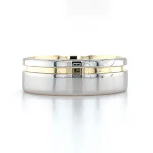 two tone mens wedding ring web