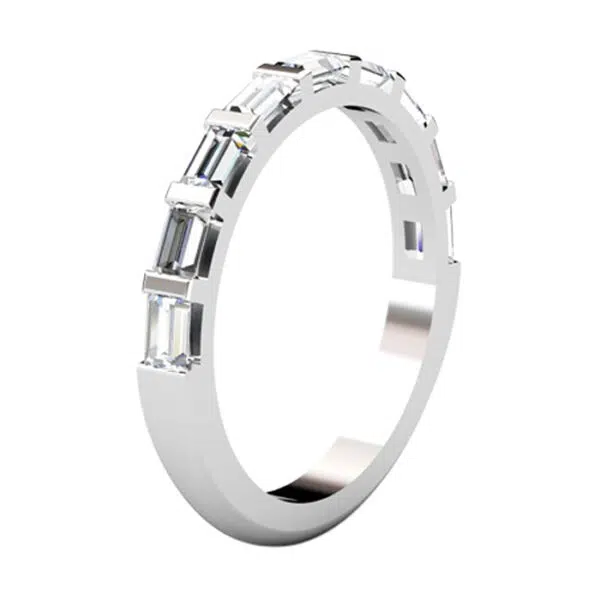 Baguette Diamond End Set Wedding Ring2