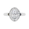 Double Halo Oval Diamond Engagement Ring copy