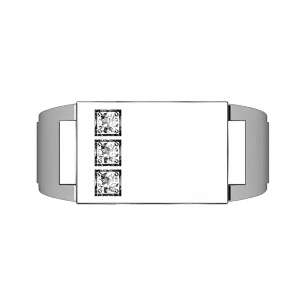 Mens Three Stone Diamond Ring 1