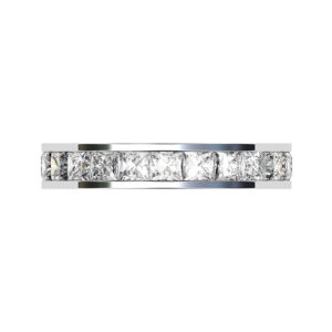 Princess Cut Channel Set Full Eternity Band