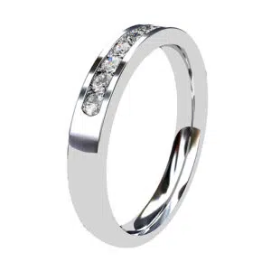 Quarter Channel Set Diamond Eternity Ring 2