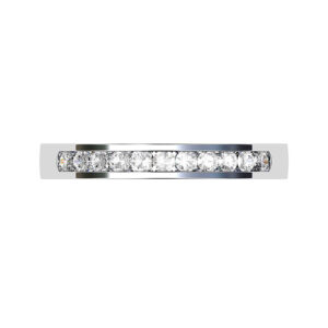 Quarter Channel Set Diamond Eternity Ring