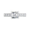 Radiant Cut Diamond Engagement Ring with Channel Set Band