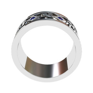 Roman Numeral Mens Ring3