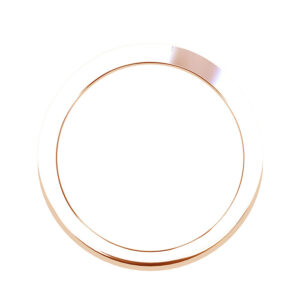 Rose Gold Channel Set Curved Wedding Ring3