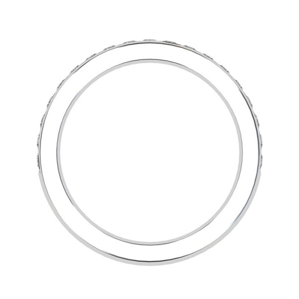 Round Brilliant Channel Set Half Eternity Ring 3