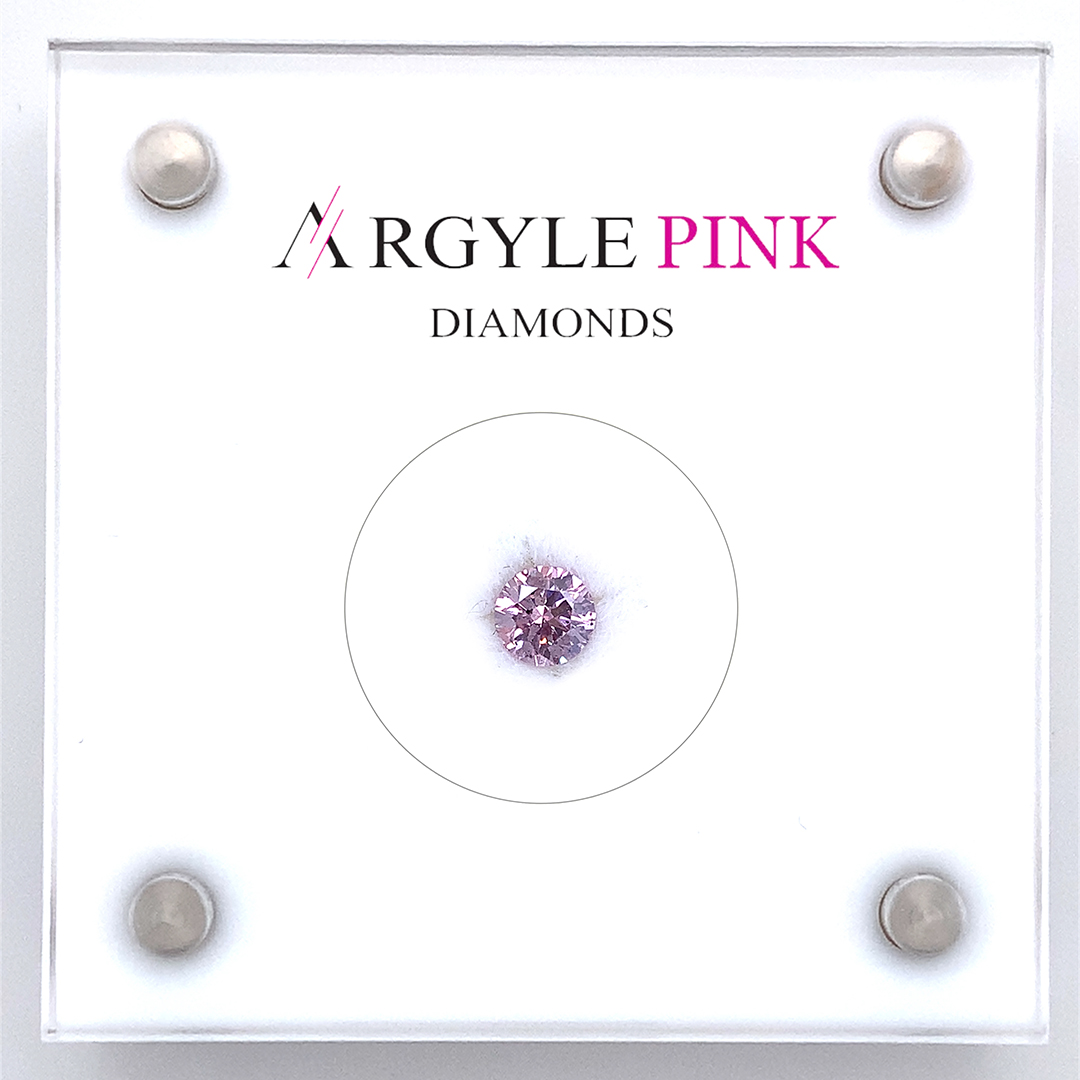 Diamant Rose Naturel 0,23 Carats - Certifié AIG, Neuf Avec étiquettes