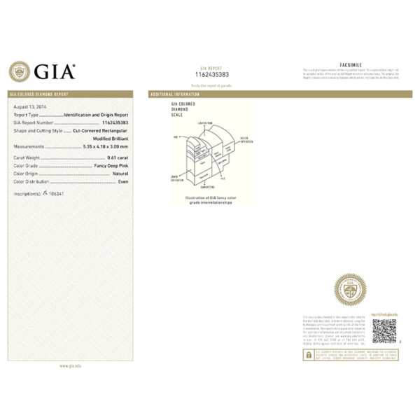 Radiant 0.61ct 3PR ARG 106341 gia