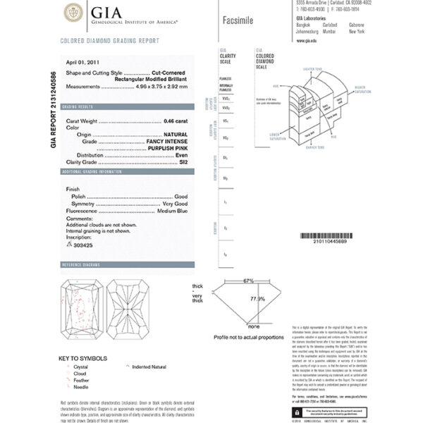 Radiant 46pt 6PP Si2 MARG 303425 gia